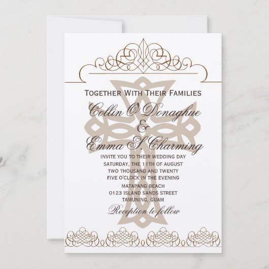 Invitations de mariages croisés (Devant)