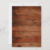 Invitations de Mariages de automne de tournesol ru (Dos)