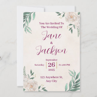 Invitations de Mariages de automne fantastiques