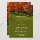 Invitations de Mariages de automne rustiques (Devant / Derrière)