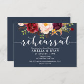 Invitations de Mariages de la Marine Florale de Bo (Devant / Derrière)