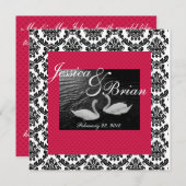 Invitations de Mariages ou de Fiançailles de Swan  (Devant / Derrière)