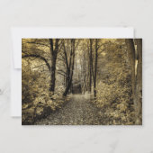 Invitations de mariages rustiques dans les forêts  (Dos)