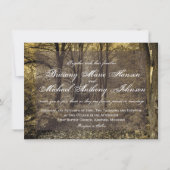 Invitations de mariages rustiques dans les forêts  (Devant)