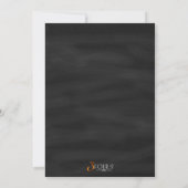 Invitations de mariée Chalkboard Bridal Shower (Dos)