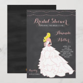 Invitations de mariée Chalkboard Bridal Shower (Devant / Derrière)