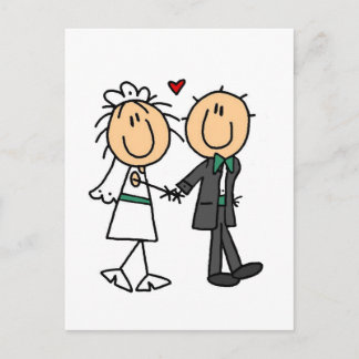 Invitations de mariée et de chambre à coller