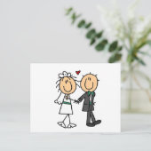 Invitations de mariée et de chambre à coller (Debout devant)