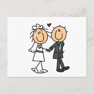 Invitations de mariée et de chambre à coller