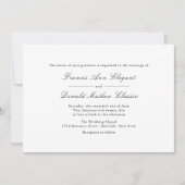 Invitations de mariées et de mariées classiques (Devant)