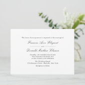 Invitations de mariées et de mariées classiques (Debout devant)