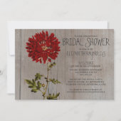 Invitations de mariées rustiques (Devant)