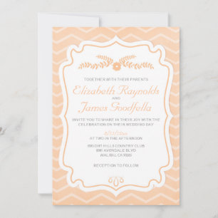 Invitations de mariés à Chevron
