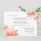 Invitations de mariés écolo et orangés (Debout devant)