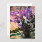 Invitations de Mary Cassatt Lilacs (Devant / Derrière)