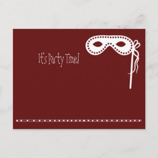 Invitations de masques de fête