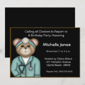 Invitations de médecins pour enfants/adultes (Devant / Derrière)