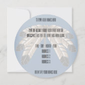 Invitations de Métis Cartes d'art autochtones pers (Dos)