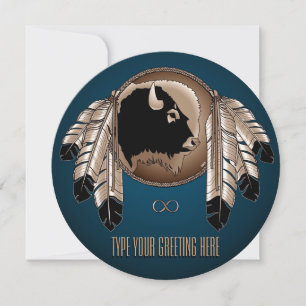 Invitations de Métis Cartes d'art autochtones pers