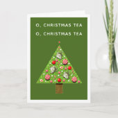 Invitations de Modèle de thé de Noël (Devant)