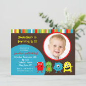 Invitations de Monsters à la fête d'anniversaire a (Debout devant)