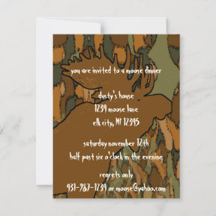 Invitations de Moose Camouflage