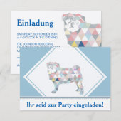 Invitations de Mops (Devant / Derrière)