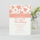 Invitations de Motifs de fleurs (Debout devant)