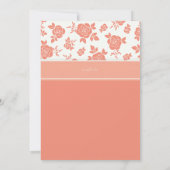 Invitations de Motifs de fleurs (Dos)