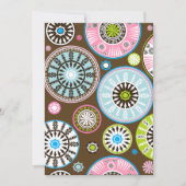 Invitations de motifs floraux orientaux (Devant)