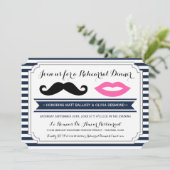Invitations de moustache et de dîner de répétition (Debout devant)