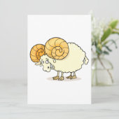 Invitations de mouton de bélier (Debout devant)