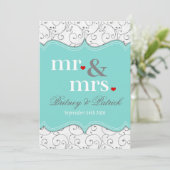 Invitations de Mr & Mme Blue Wedding (Debout devant)