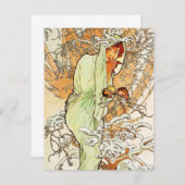 Invitations de Mucha Winter (Devant / Derrière)