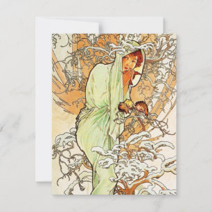 Invitations de Mucha Winter