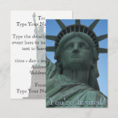 Invitations de New York personnalisées RSVP de New (Devant / Derrière)