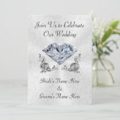 Invitations de noces de diamant personnalisées par (Debout devant)
