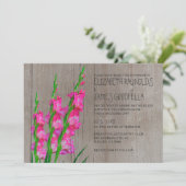 Invitations de noces de Gladiolus (Debout devant)