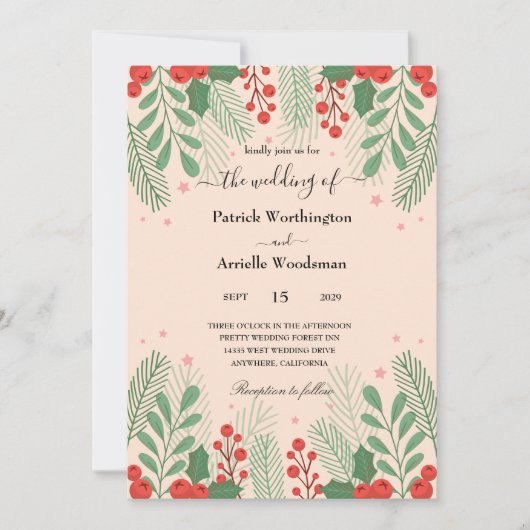 invitations de noces de noces (Devant)