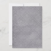 Invitations de noces en damas d'argent (Dos)