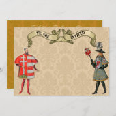 Invitations de noces médiévales (Devant / Derrière)