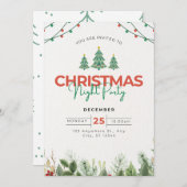 Invitations de Noël (Devant / Derrière)