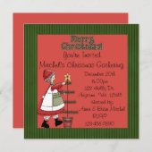 Invitations de Noël (Devant / Derrière)