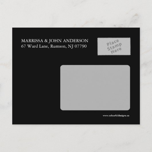 Invitations de Noël (Dos)