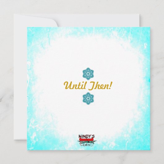 Invitations de Noël (Dos)