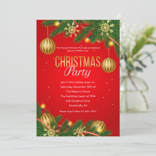 Invitations de Noël (Debout devant)