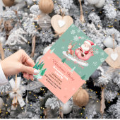 Invitations de Noël à la belle Père Noël