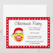 Invitations de Noël amusant Père Noël Invitations (Devant / Derrière)