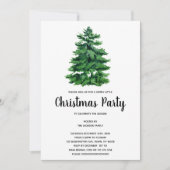 Invitations de Noël Arbre (Devant)