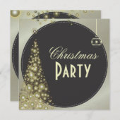 Invitations de Noël, arbre de Noël (Devant / Derrière)